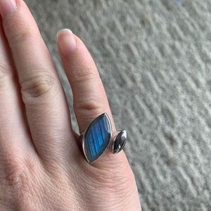 Natural Labradorite Ring